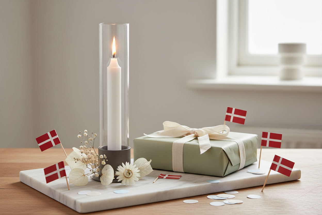 Fødselsdagsgaver med flag