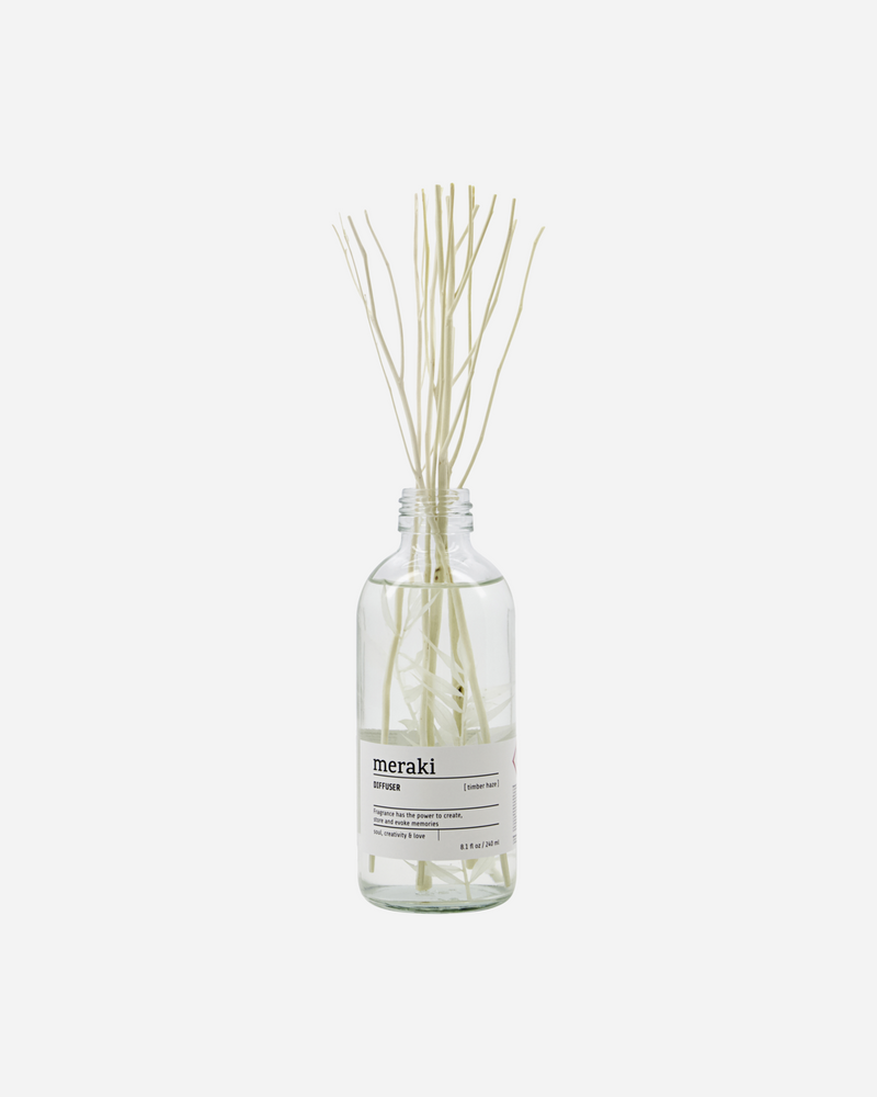 Meraki diffuser, Timber haze, Clear