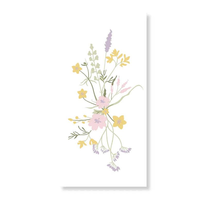 Blomstrede Servietter i Pastelfarver – Elegant Borddækning & Sommerstemning