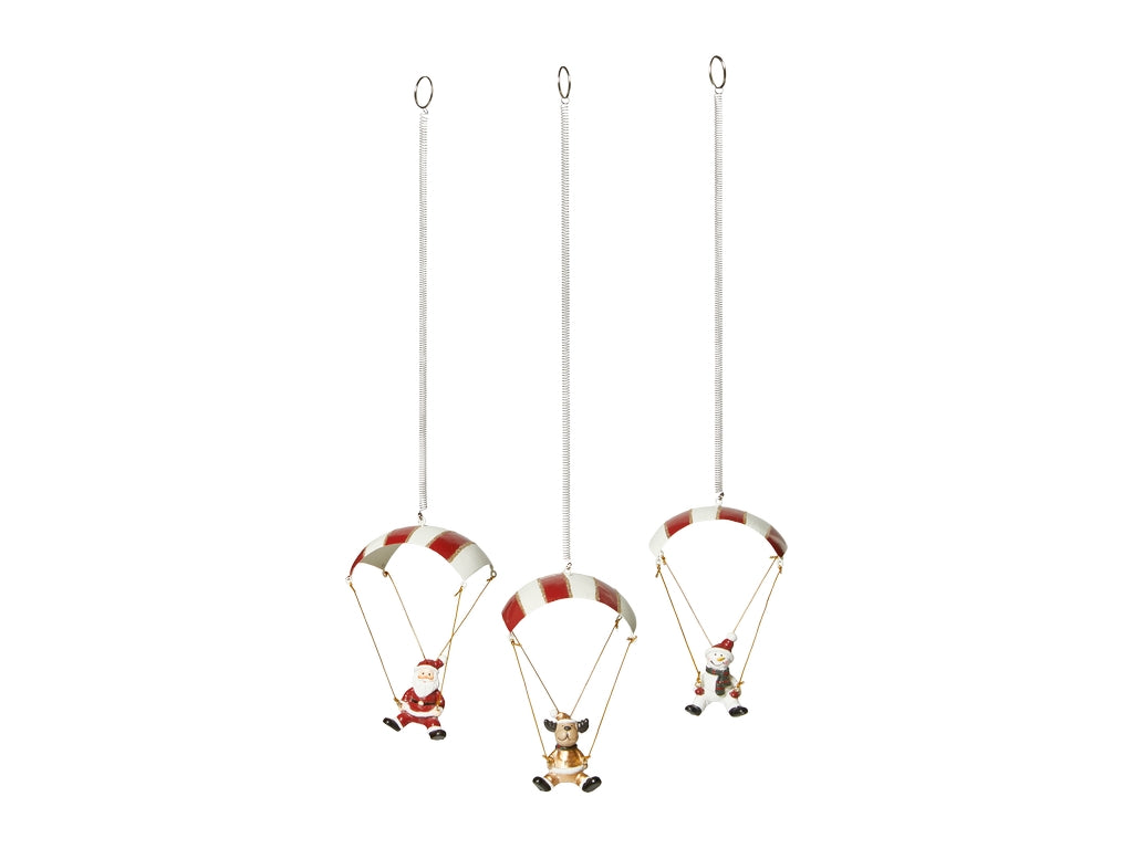 Julemand i faldskærm