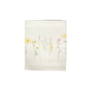 Sommerdug i bomuld med blomster 360x140 - dekorativ blomsterdug