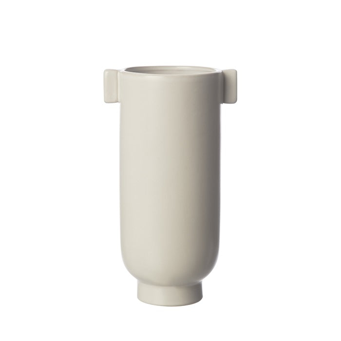 ERNST Vase med  hvid /sand