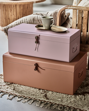 House doctor opbevaring, Metal, Beige;Rosa