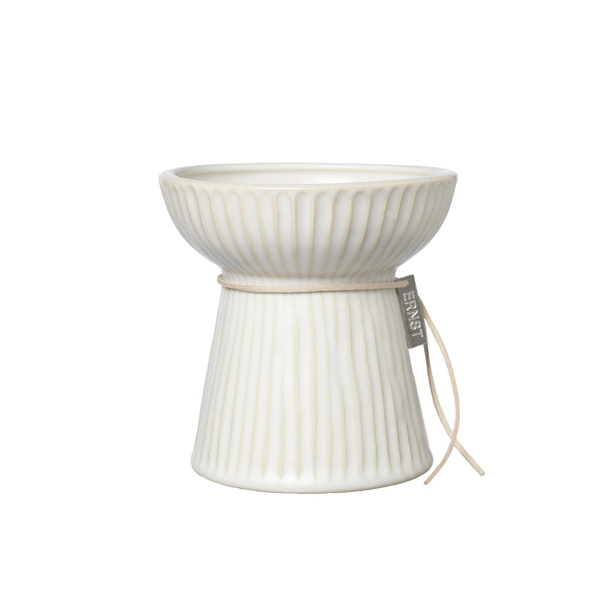 Vase til løg hvid keramik