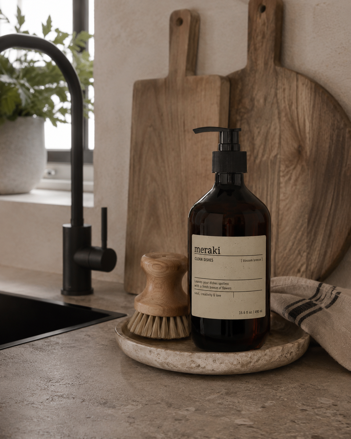 Meraki Opvaskemiddel Blossom Breeze – Svanemærket 490 ml