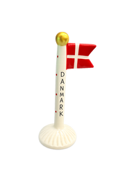 Keramisk Flagstang "Danmark" – Håndlavet Dansk Design & Dekoration