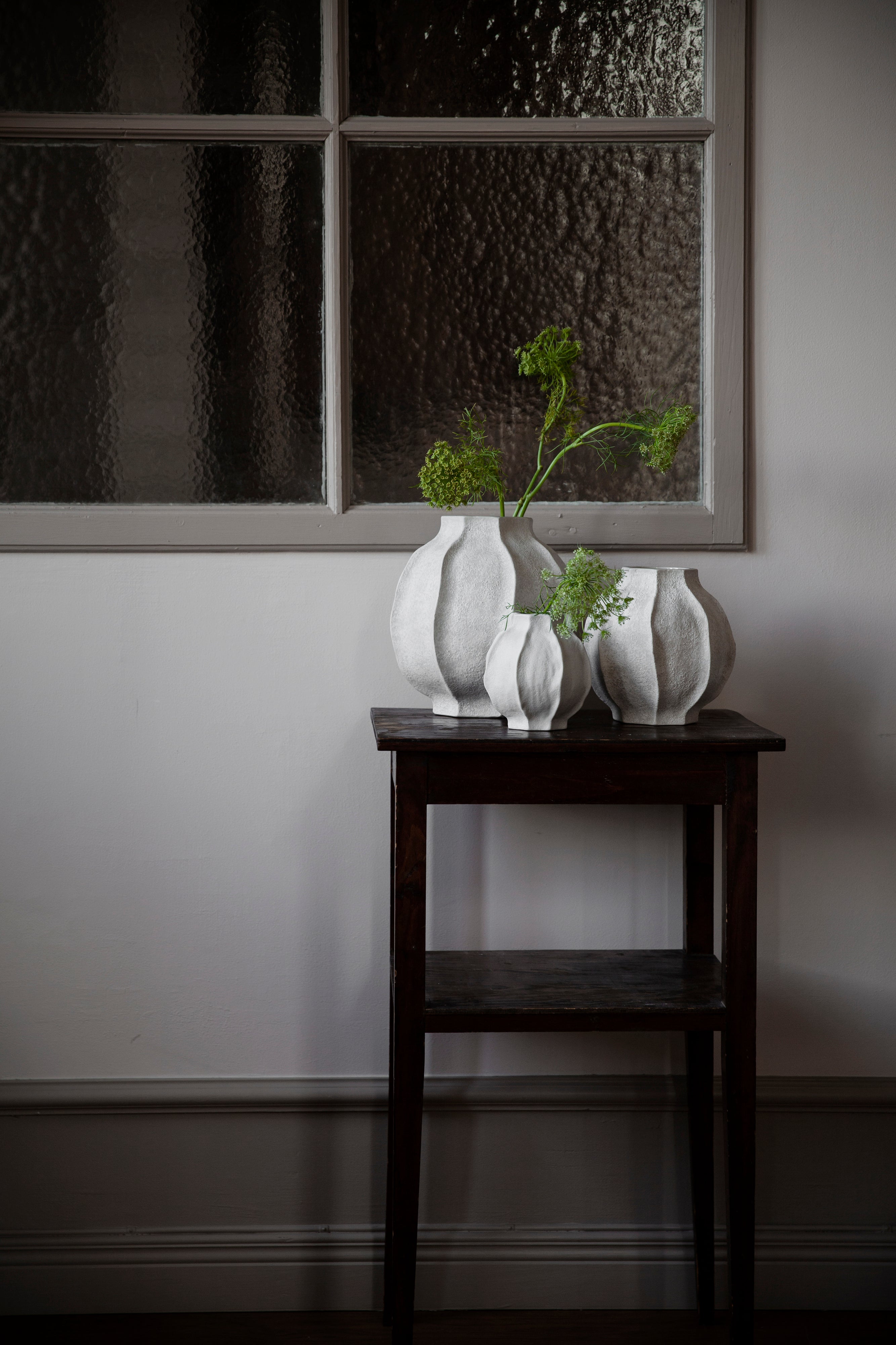 ERNST Vase stentøj naturhvid