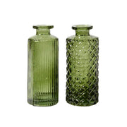 Dekorations vaser grøn med mønster
