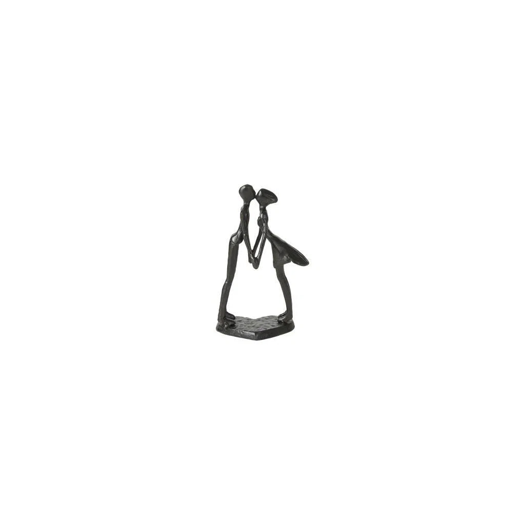 Elegant sort kyssefigur med moderne minimalistisk design – dekorativ parfigur til nordisk boligindretning fra BiMe.dk.