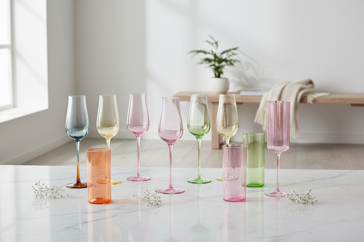Champagneglas kollektionsbillede