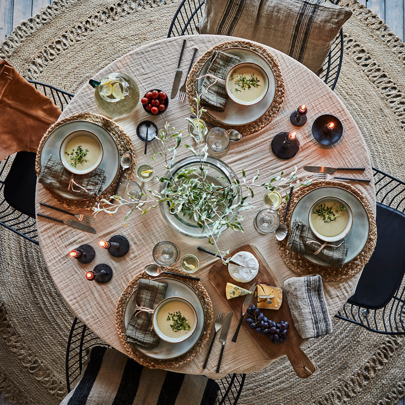 Luksus Musselin Dug i Sandfarvet Beige – Blød Bomuld & Eksklusivt Look