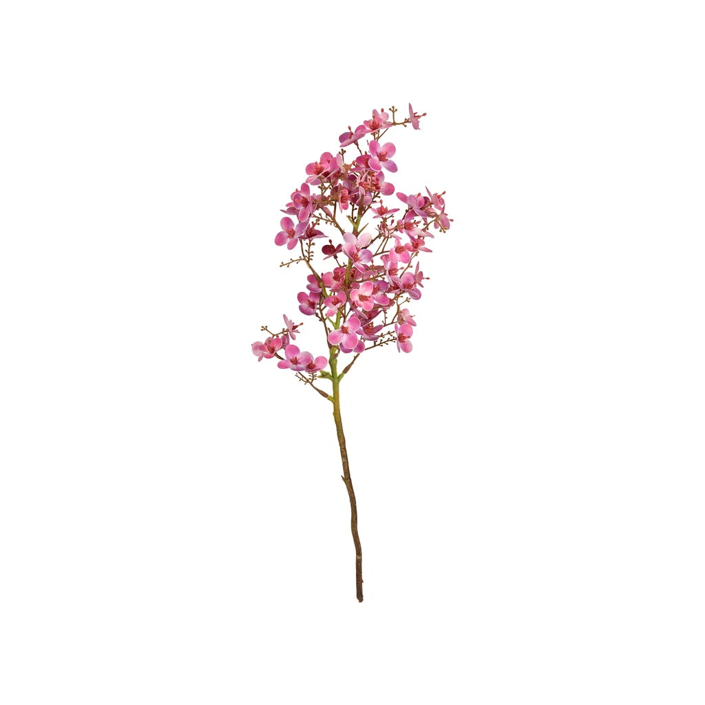 Luksuriøs Kunstig Mini Orkidégren i Rosa – Elegant Naturtro Blomst