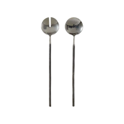 Luksus salatbestik i rustfrit stål – Elegant design med spejlfinish