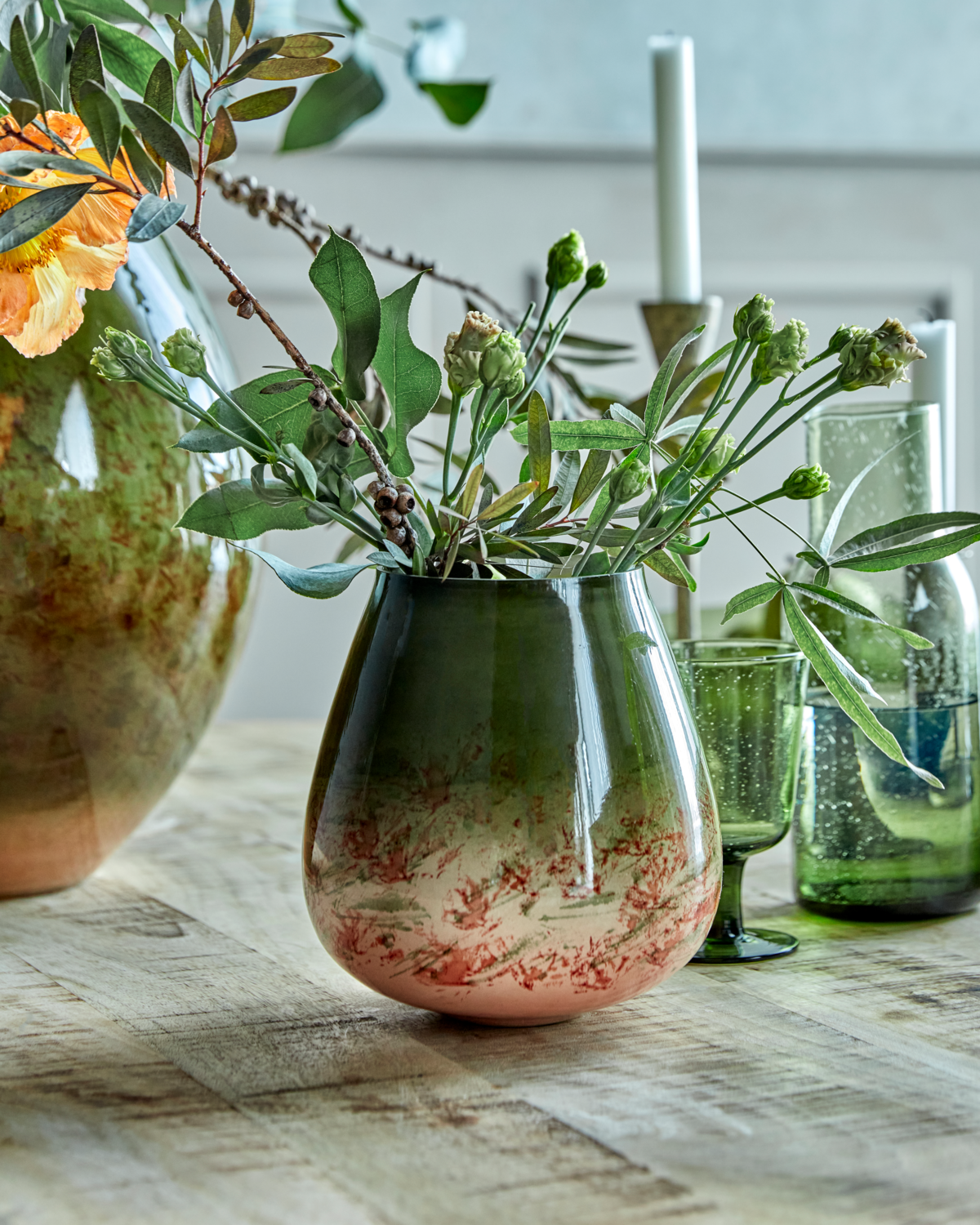 House doctor vase, Close, Grøn